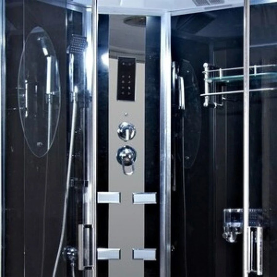 Гидробокс Niagara Ultra NG-903-01R 120x80 см, хром/тонированное (безсиликоновая сборка) - фото 3