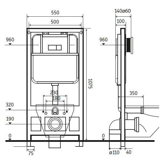 Инсталляция для унитаза CeramaLux 811CL - фото 3