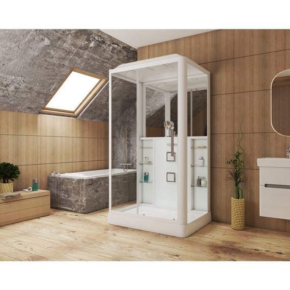 Гидробокс Grossman 90x120 см GR127L L, белый/прозрачное - фото 2