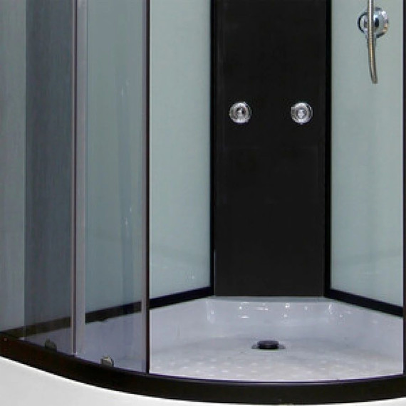 Гидробокс Niagara Ultra NG-1902-01 100x100 см, черный/тонированное (безсиликоновая сборка) - фото 4