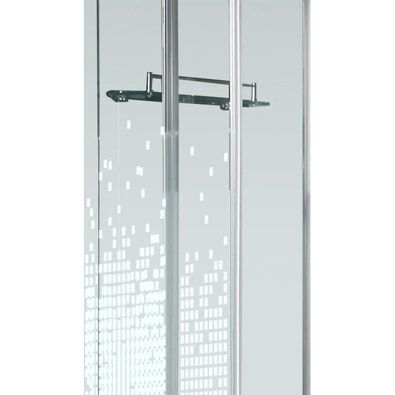 Душевая кабина Niagara Ultra NG-2306-01 90x90 см, белый/прозрачное/узор (безсиликоновая сборка) - фото 10