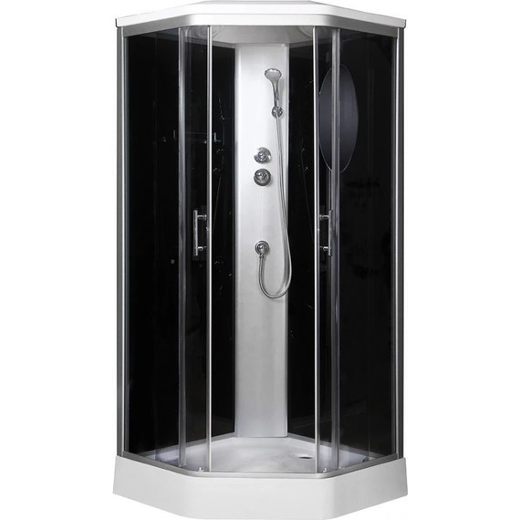 Душевая кабина Niagara Ultra NG-2506-01 90x90 см, хром/тонированное (безсиликоновая сборка) - фото 2