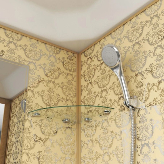 Душевая кабина Niagara Luxe NG-7701DG 90x90 см, золото/прозрачное - фото 4