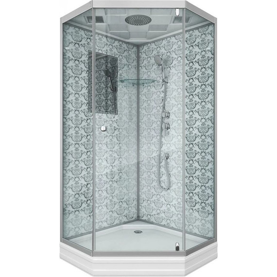 Душевая кабина Niagara Luxe NG-7701DW 90x90 см, серебро/прозрачное - фото 2