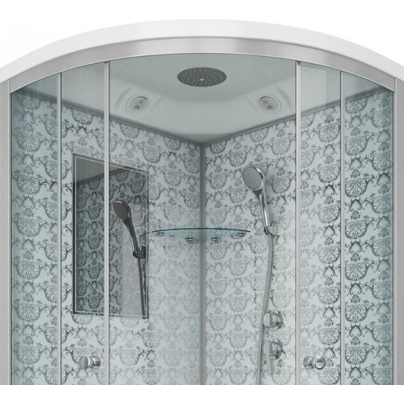 Душевая кабина Niagara Luxe NG-7701W 90x90 см, серебро/прозрачное - фото 5