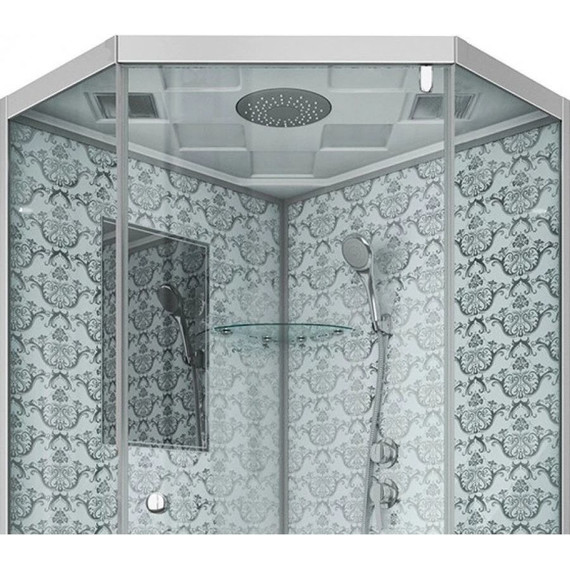 Душевая кабина Niagara Luxe NG-7702DW 100x100 см, серебро/прозрачное - фото 5