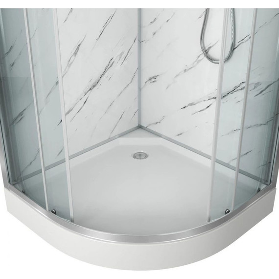 Душевая кабина Niagara Luxe NG-7702M 100x100 см, серебро/прозрачное - фото 4