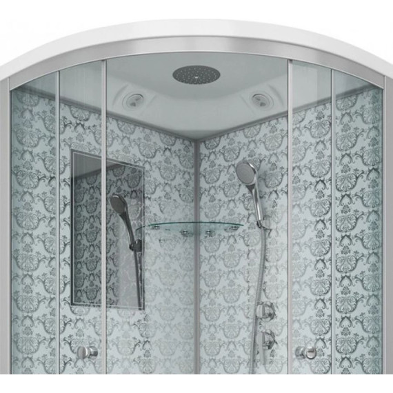 Душевая кабина Niagara Luxe NG-7702W 100x100 см, серебро/прозрачное - фото 4