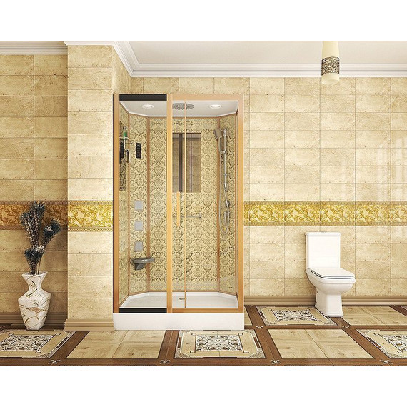 Гидробокс Niagara Luxe NG-7711GL 120x90 см, золото/прозрачное - фото 3