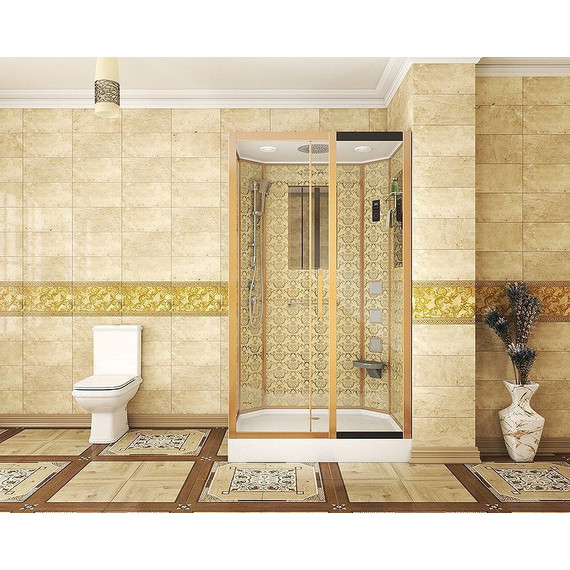 Гидробокс Niagara Luxe NG-7711GR 120x90 см, золото/прозрачное - фото 3