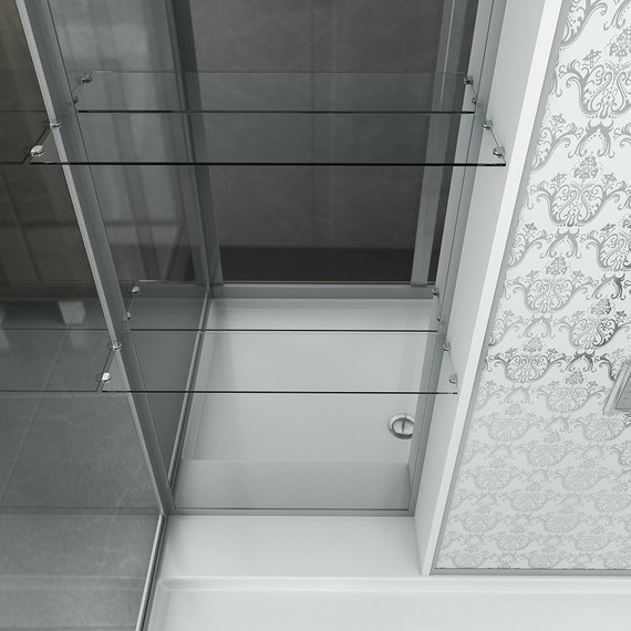 Гидробокс Niagara Luxe NG-7713WR 120x82 см (стекло 5/8 мм), серебро/прозрачное - фото 5