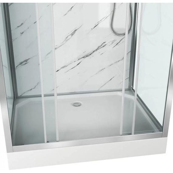 Душевая кабина Niagara Luxe NG-7772QM 120x90 см, серебро/прозрачное - фото 3