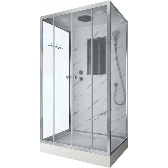 Душевая кабина Niagara Luxe NG-7772QM 120x90 см, серебро/прозрачное - фото 2