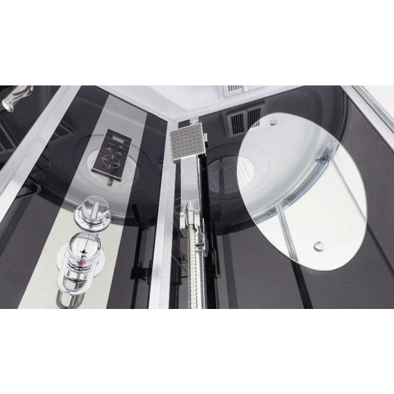 Гидробокс Niagara Ultra NG-908-01 90x90 см, хром/тонированное (безсиликоновая сборка) - фото 6