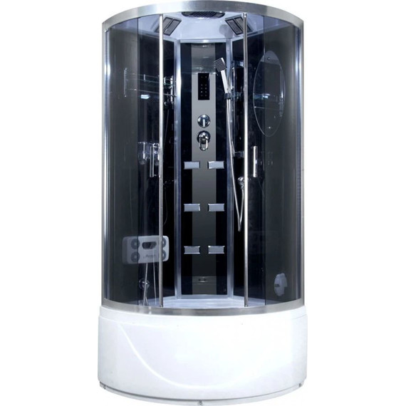 Гидробокс Niagara Ultra NG-908-01 90x90 см, хром/тонированное (безсиликоновая сборка) - фото 2