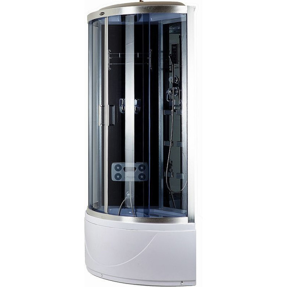 Гидробокс Niagara Ultra NG-911-01 115x115 см, хром/тонированное (безсиликоновая сборка) - фото 4