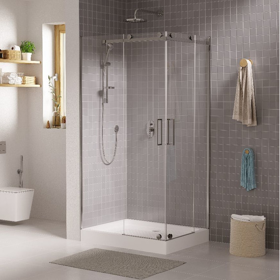 Душевое ограждение Grossman Cosmo 120x90 см GR-1120L L, хром/прозрачное - фото 2