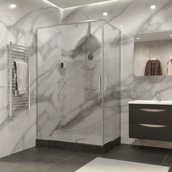 Душевое ограждение Grossman Forta 120х80 см GR-1280RFo, хром/прозрачное - фото 2