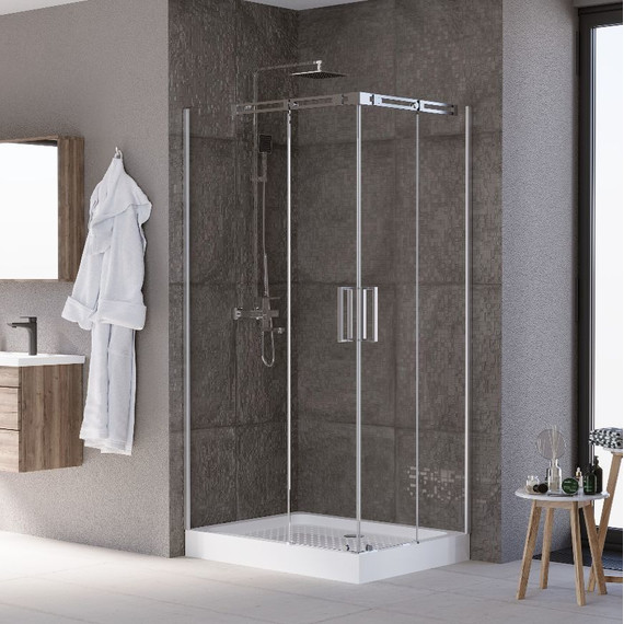 Душевое ограждение Grossman Galaxy 120x80 см GR-3120L L, хром/прозрачное - фото 2