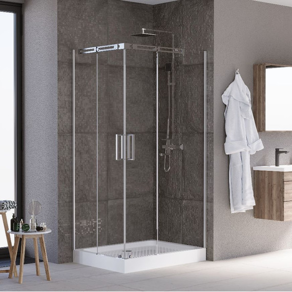 Душевое ограждение Grossman Galaxy 120x80 см GR-3120R R, хром/прозрачное - фото 2