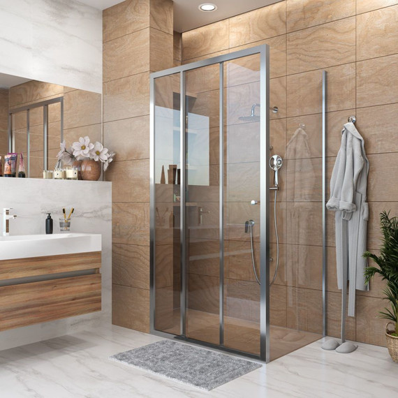 Душевое ограждение Grossman Falcon 110x100 см GR-D110-P100Fa, хром/прозрачное - фото 2