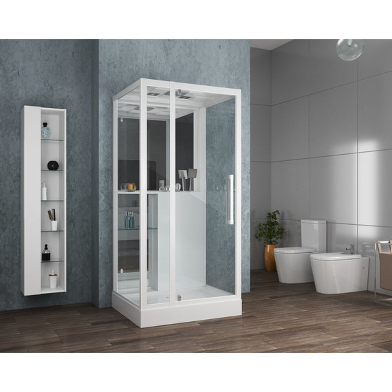 Душевое кабина Grossman 90x100 см GR166, белый/прозрачное - фото 2