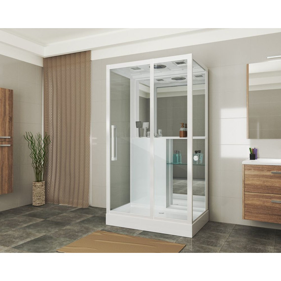 Душевое кабина Grossman 80x120 см GR167, белый/прозрачное - фото 2