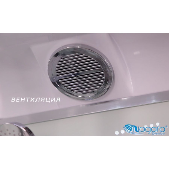 Гидробокс Niagara Premium NG-6001-01GD 90x90 см, хром/прозрачное (безсиликоновая сборка) - фото 9