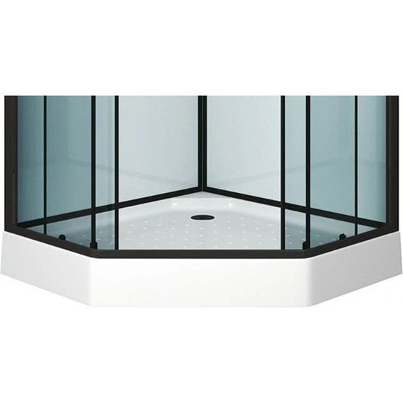 Душевая кабина Niagara Premium NG-6901-01D BLACK 90x90 см, черный/тонированное (безсиликоновая сборка) - фото 4