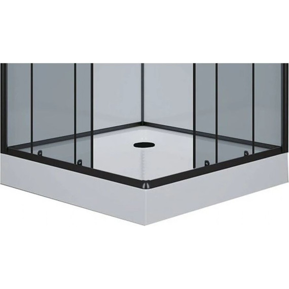 Гидробокс Niagara Premium NG-6901-01GQ BLACK 90x90 см, черный/тонированное (безсиликоновая сборка) - фото 3