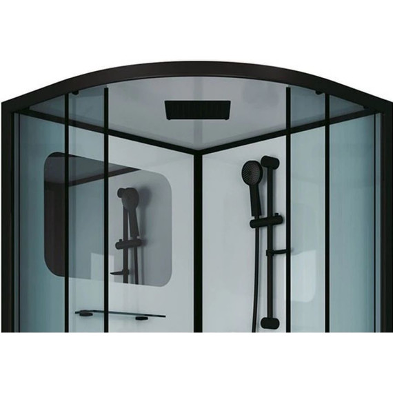 Душевая кабина Niagara Premium 69010134BLACK 90x90 см, черный/тонированное (безсиликоновая сборка) - фото, картинка 5 Душевая кабина Niagara Premium 69010134BLACK 90x90 см, черный/тонированное (безсиликоновая сборка) - фото 5