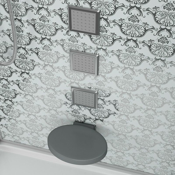 Гидробокс Niagara Luxe NG-7714W 100x90 см, серебро/прозрачное - фото 6