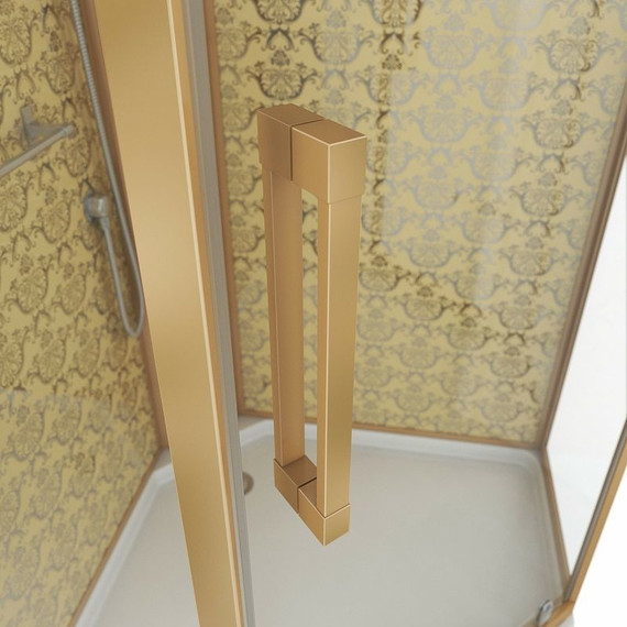 Душевая кабина Niagara Luxe NG-7799GBK 90x90 см, золото/прозрачное - фото 4
