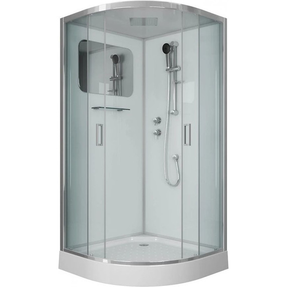 Душевая кабина Niagara Premium NG-6001-01 90x90 см, хром/прозрачное (безсиликоновая сборка) - фото 2