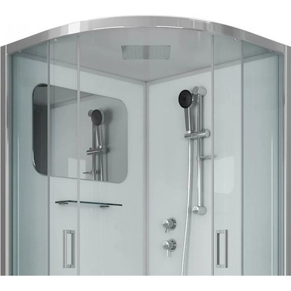 Душевая кабина Niagara Premium NG-6001-01 90x90 см, хром/прозрачное (безсиликоновая сборка) - фото 5