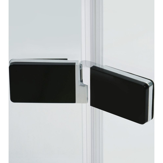 Душевая дверь WasserKraft Aller 120 см 10H05LBLACK MATT (стекло 8 мм), хром/прозрачное - фото 6