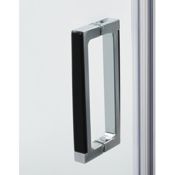 Душевое ограждение WasserKraft Aller 120x80 см 10H06RBLACK MATT (стекло 8 мм), хром/прозрачное - фото 4