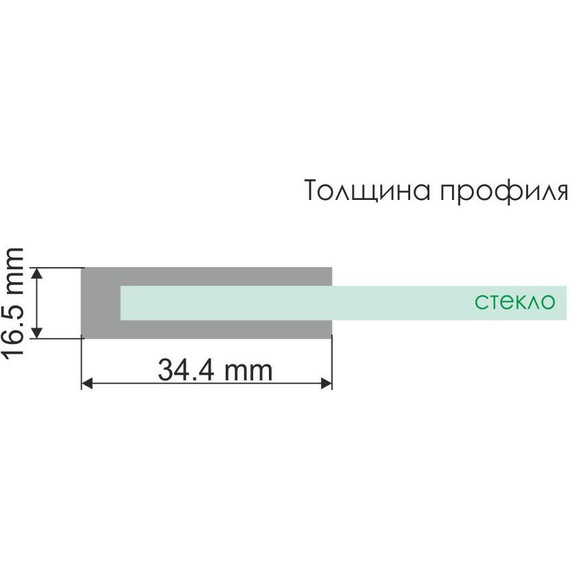 Шторка для ванны WasserKraft Berkel 80 см 48P01-80 BLACK Fixed, черный/прозрачное - фото 3