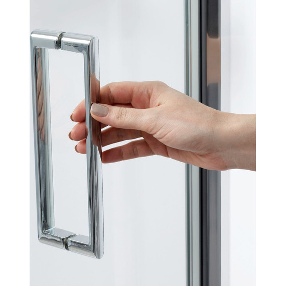 Душевое ограждение WasserKraft Weser 100x90 см 78F22, хром/прозрачное - фото 3