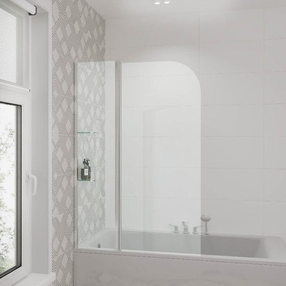 Шторка для ванны Grossman 1000х1500 мм GR-101, хром/прозрачное - фото 2