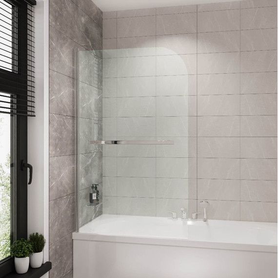 Шторка для ванны Grossman 1000х1500 мм GR-104/2, хром/прозрачное - фото 2