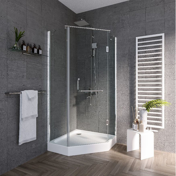 Душевое ограждение Grossman Classic 90x90 см GR-8090, хром/прозрачное - фото 3