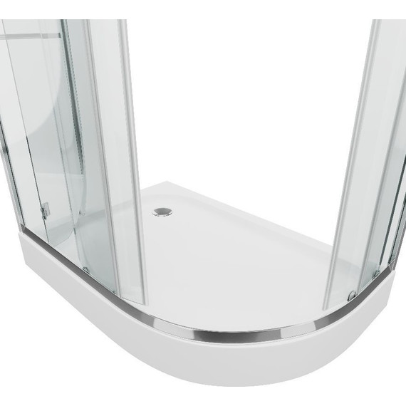 Душевое ограждение Grossman Classic 120x80 см GR-9120L L, хром/прозрачное - фото 3