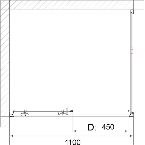 Душевая дверь Niagara Nova 110 см NG-62-11A, хром/прозрачное - фото 5