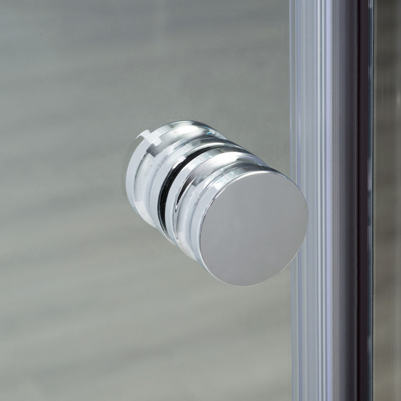 Душевая дверь WasserKraft Vils 100 см 56R12 (стекло 6/8 мм), хром/прозрачное - фото 5