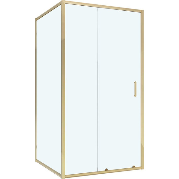 Душевое ограждение Niagara Nova 100x70 см NG-42-10AG-NG-A70G, золото/прозрачное - фото 2