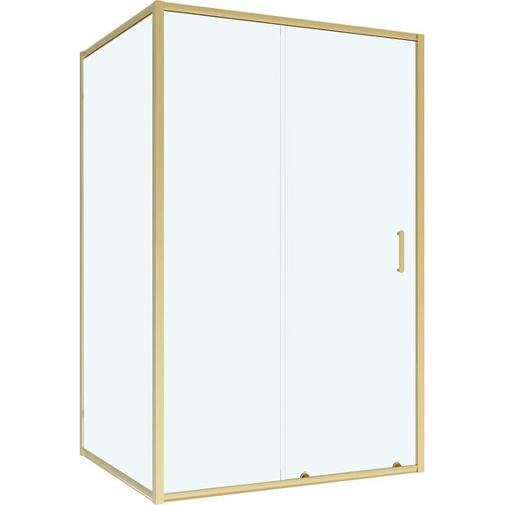 Душевое ограждение Niagara Nova 120x90 см NG-42-12AG-NG-A90G, золото/прозрачное - фото 2
