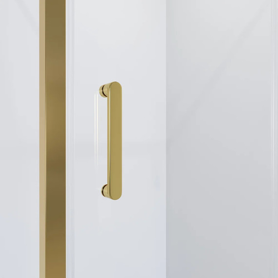 Душевое ограждение Niagara Nova 90x70 см NG-42-9AG-NG-A70G, золото/прозрачное - фото 3