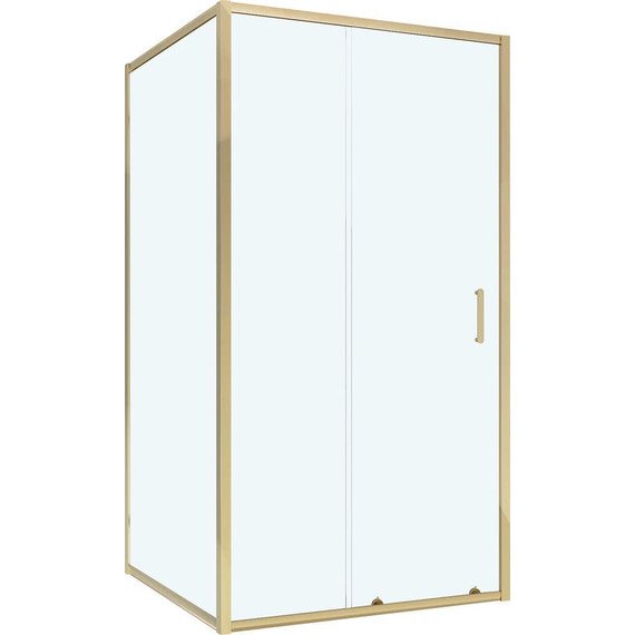 Душевое ограждение Niagara Nova 90x80 см NG-42-9AG-NG-A80G, золото/прозрачное - фото 2