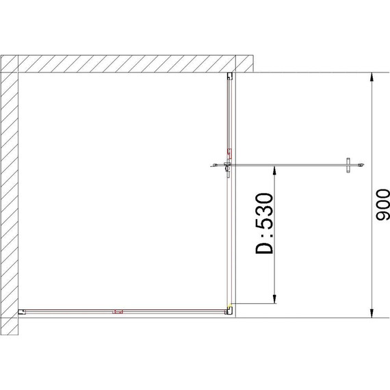 Душевая дверь Niagara Nova 90 см NG-63-9A, хром/прозрачное - фото 5